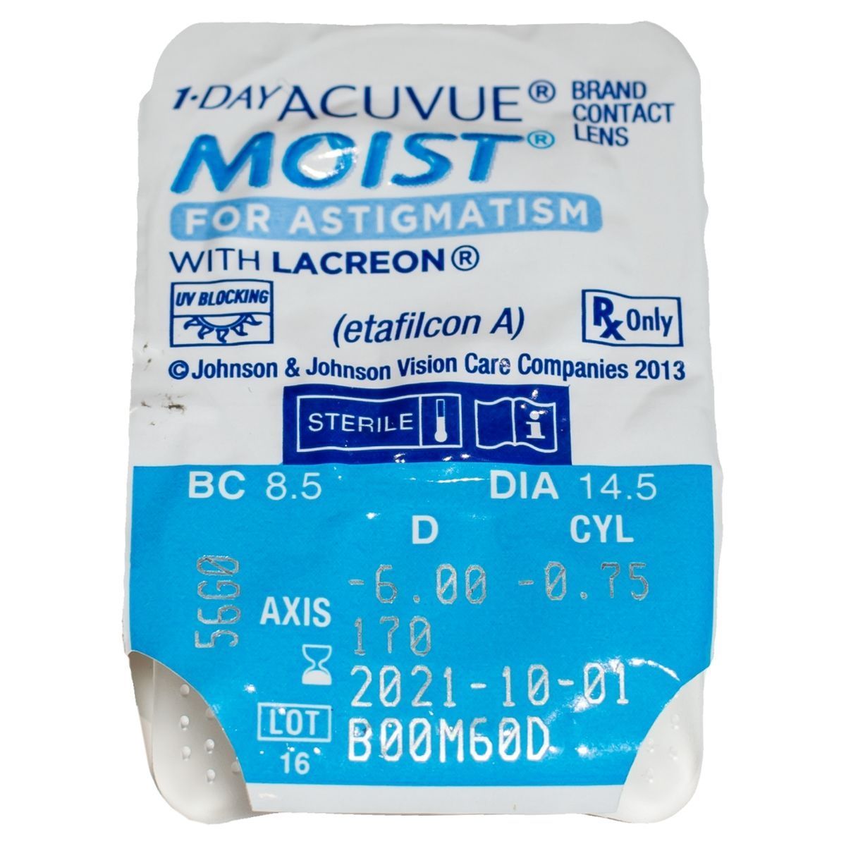 1-DAY ACUVUE MOIST FOR ASTIGMATISM DAILY DISPOSABLE CONTACT LENSES FOR ASTIGMATISM (30 LENSES)