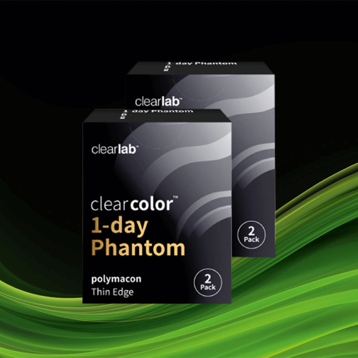 CLEARCOLOR 1-DAY PHANTOM COLORED DAILY CONTACT LENSES (2 LENSES)