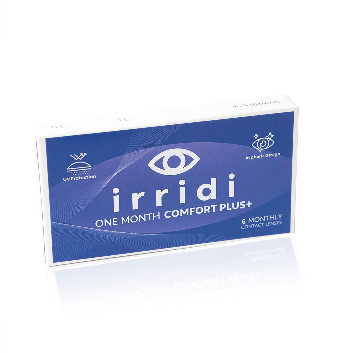 IRRIDI COMFORT PLUS MONTHLY DISPOSABLE SILICON HYDROGEL CONTACT LENSES (6 LENSES)