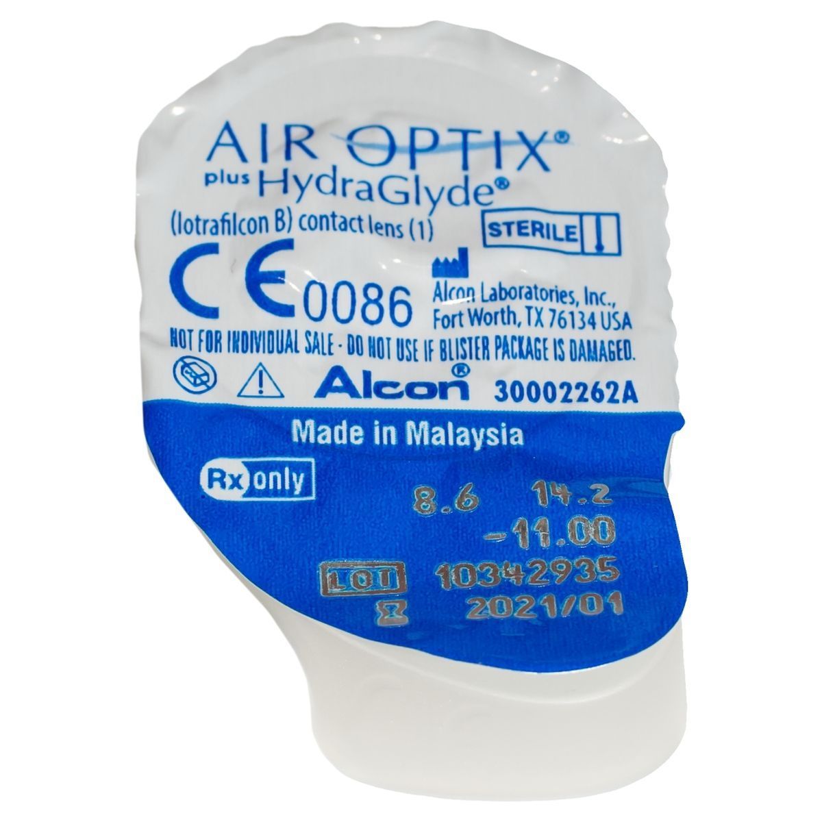 AIR OPTIX HYDRAGLYDE MONTHLY DISPOSABLE SILICON HYDROGEL CONTACT LENSES (3 LENSES)